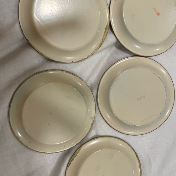 Japanese floral inspired coasters (5) vintage great condition - Picture 4 of 8